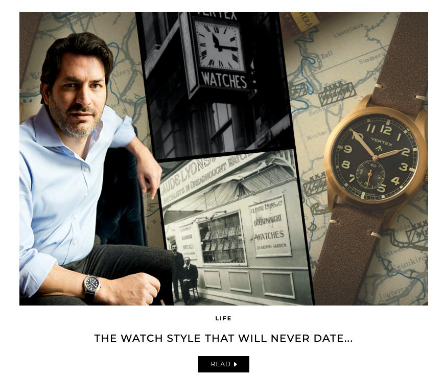 SL MAN A BRITISH BRAND TO KNOW: VERTEX WATCHES