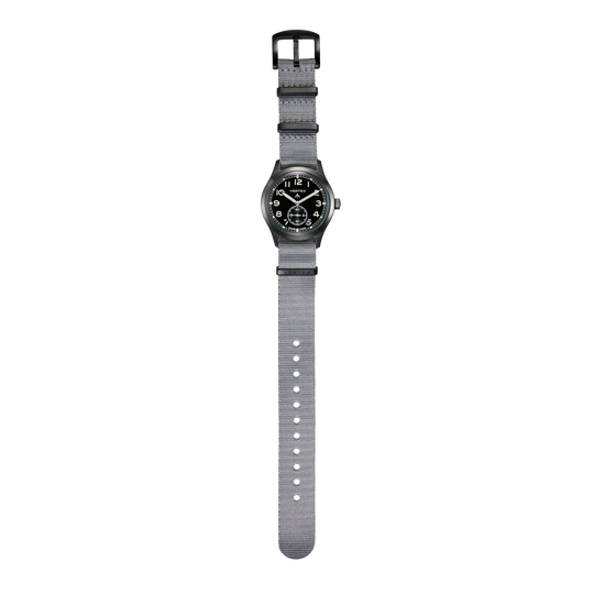 Grey DLC Fabric Watch Strap