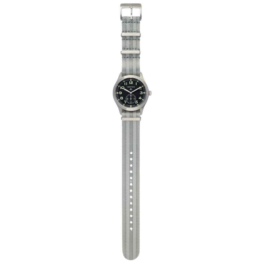 Light Grey Striped NATO Watch Strap