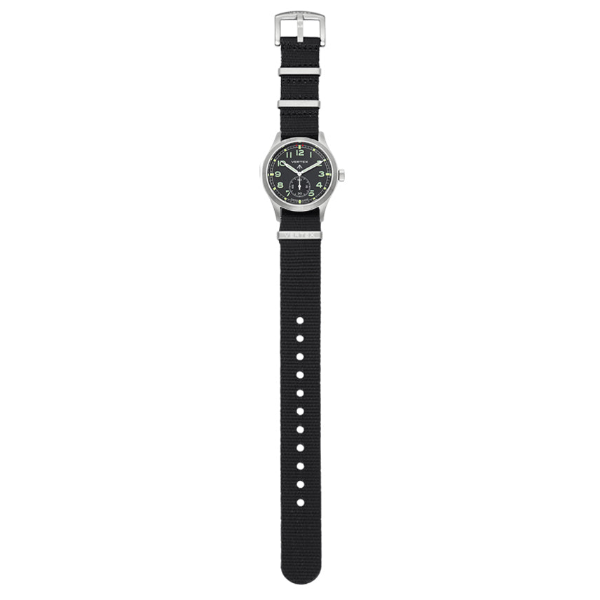 Black Fabric Watch Strap
