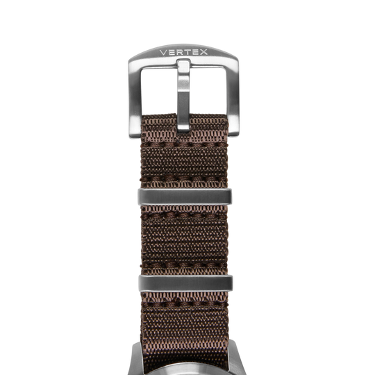 Dark Brown Fabric Watch Strap