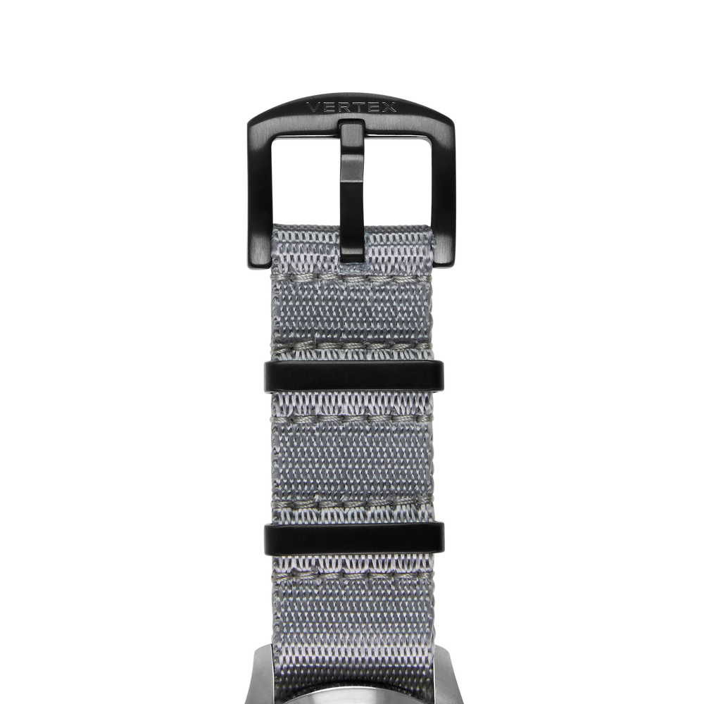 Grey DLC Fabric Watch Strap