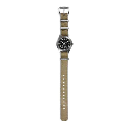 Khaki & Grey Fabric Watch Strap