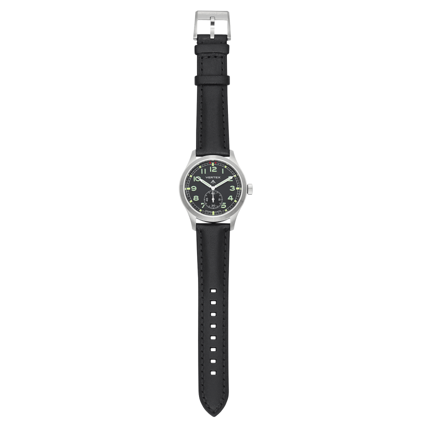 Hamilton black hot sale leather strap