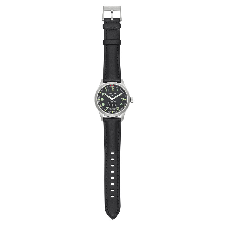 Hamilton black 2025 leather strap