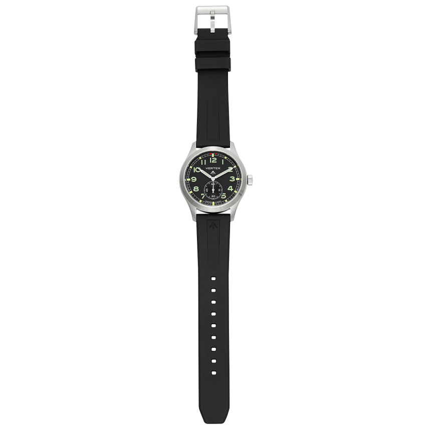 Vertex black rubber strap