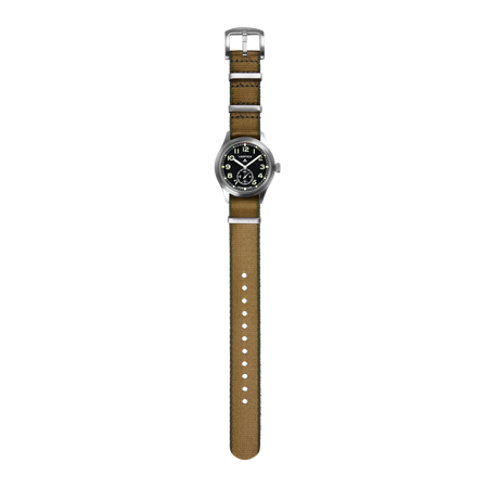 Tan & Green Fabric Watch Strap
