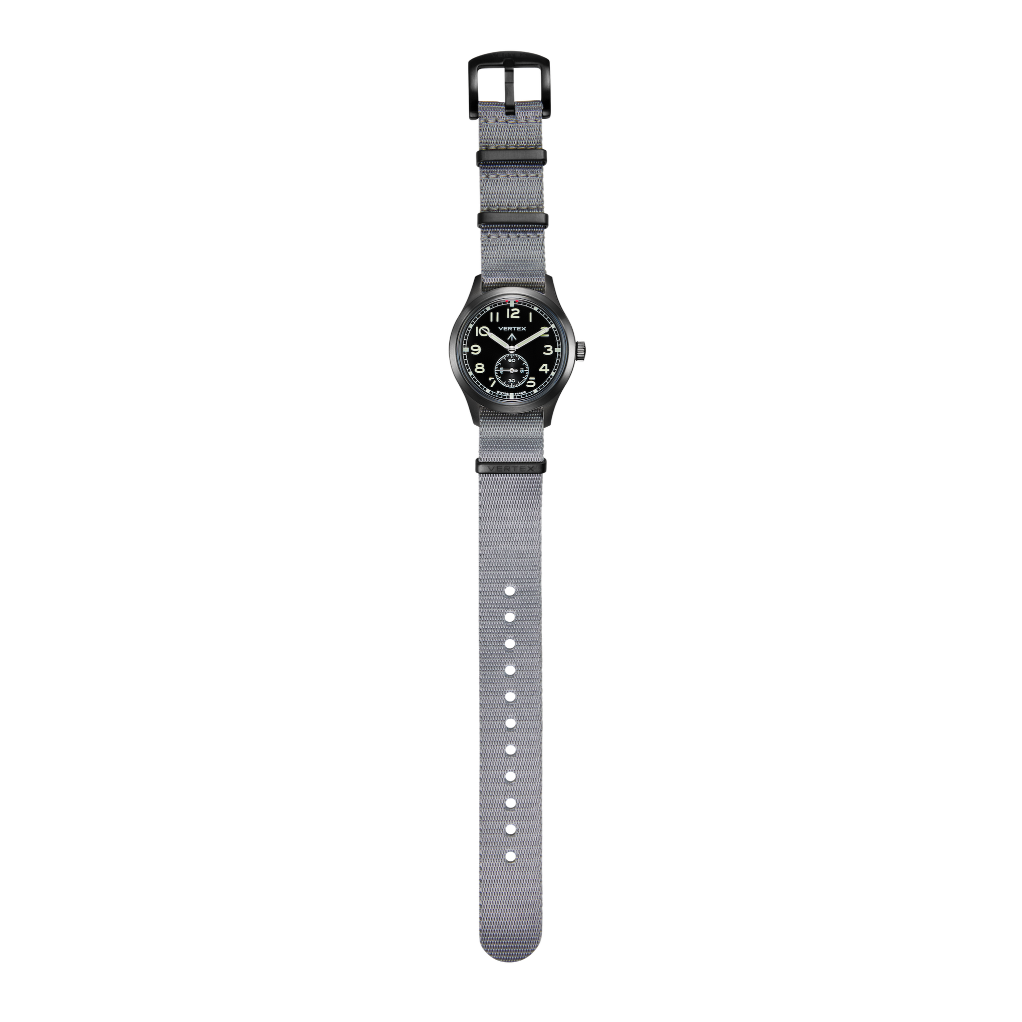 Grey DLC Fabric Watch Strap