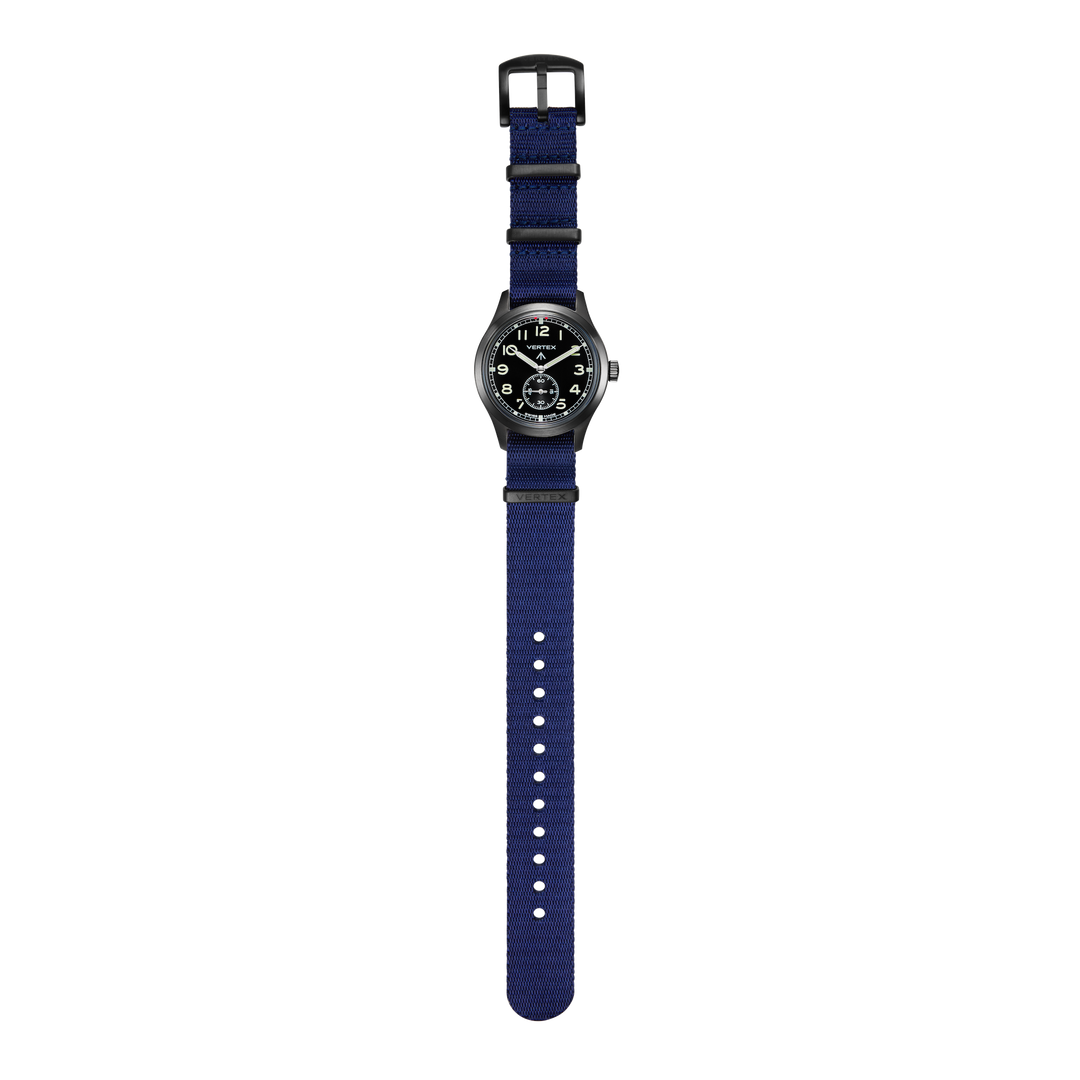 Navy Blue DLC NATO Watch Strap