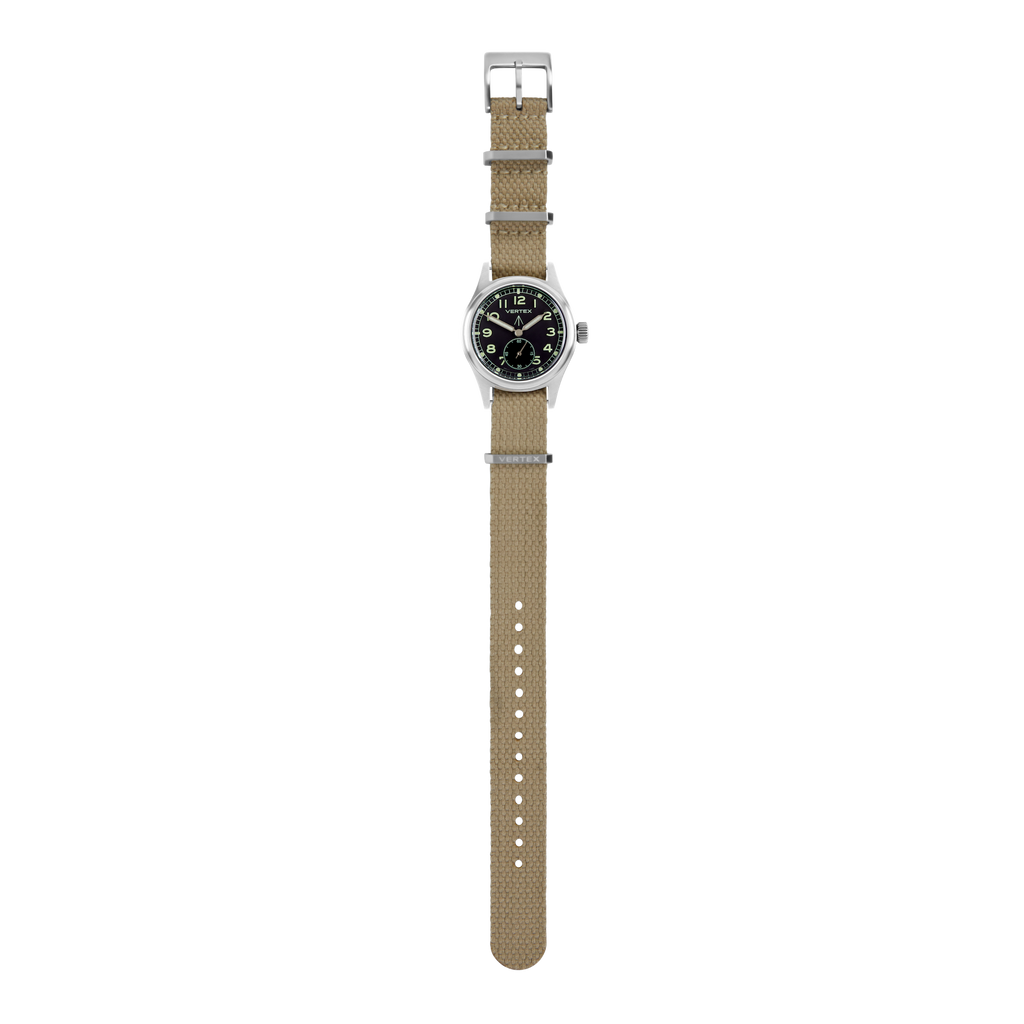 Sand Cotton Fabric Watch Strap 18mm – The Vertex Watch Company