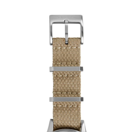 Sand Cotton Fabric Watch Strap 18mm