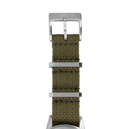 Army Green Cotton Fabric Strap 18mm