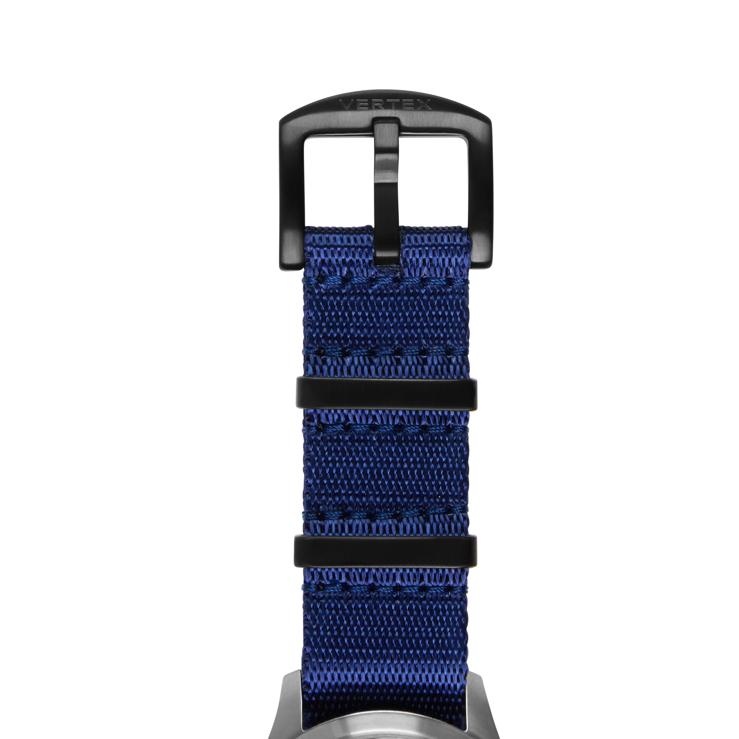 Navy Blue DLC Fabric Watch Strap