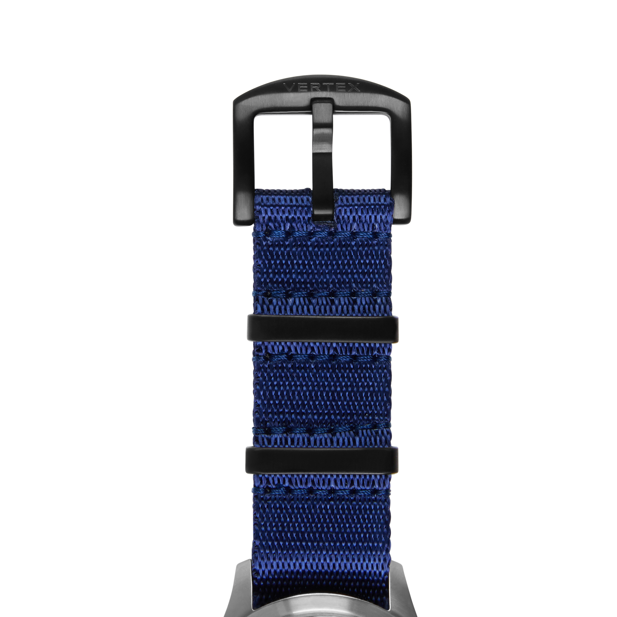 Navy Blue DLC Fabric Watch Strap