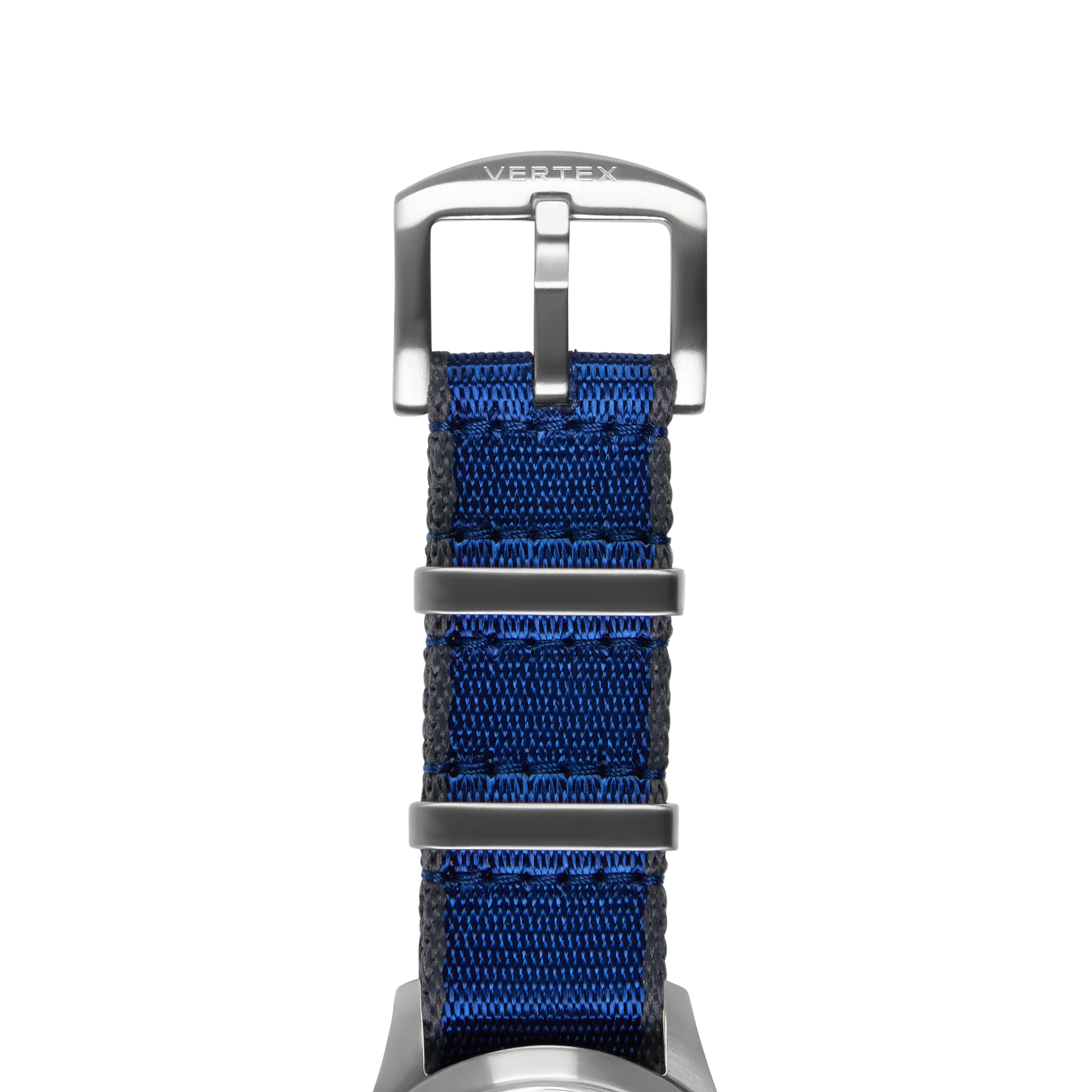 Blue & Grey Fabric Watch Strap