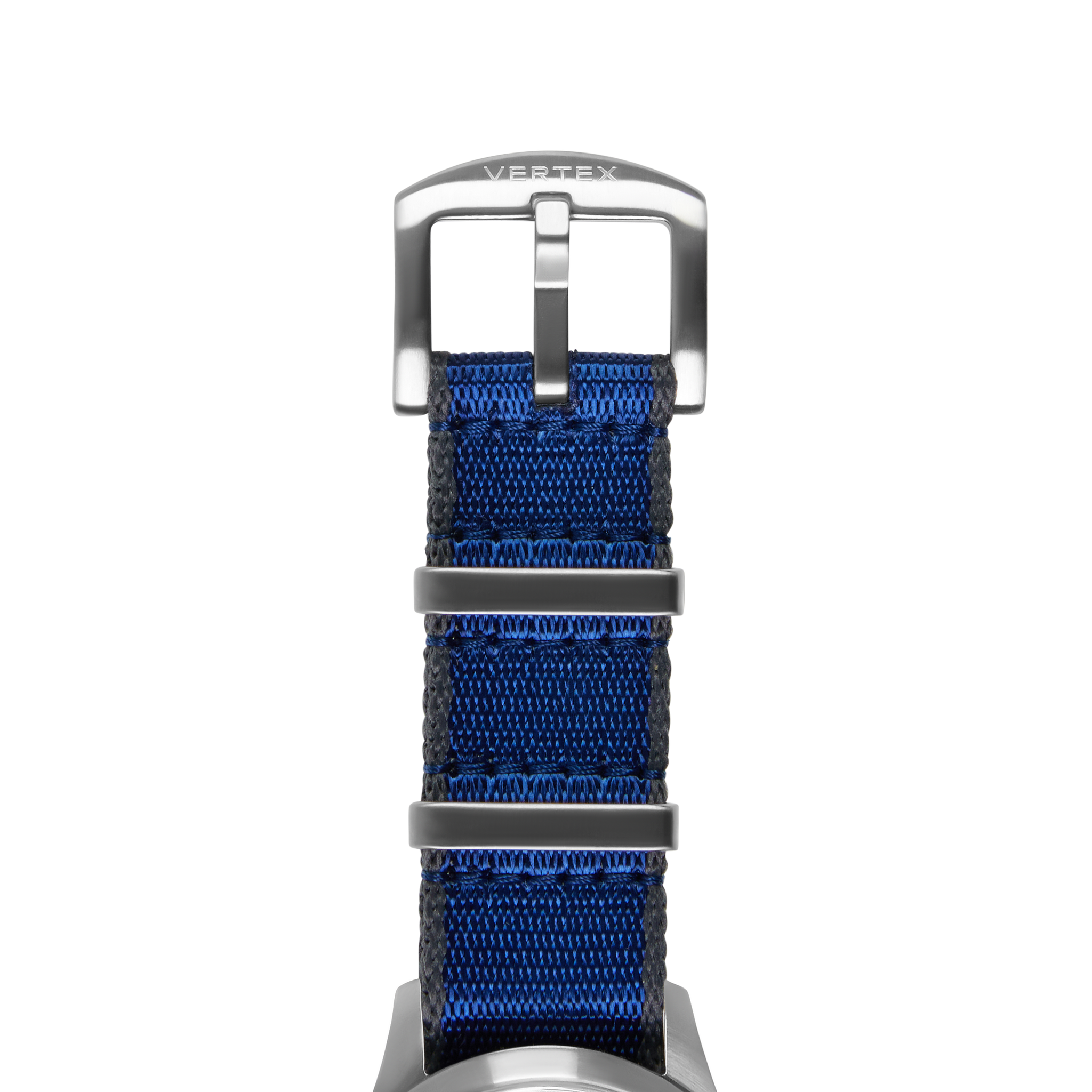 Blue & Grey Fabric Watch Strap