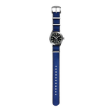 Blue & Grey Fabric Watch Strap
