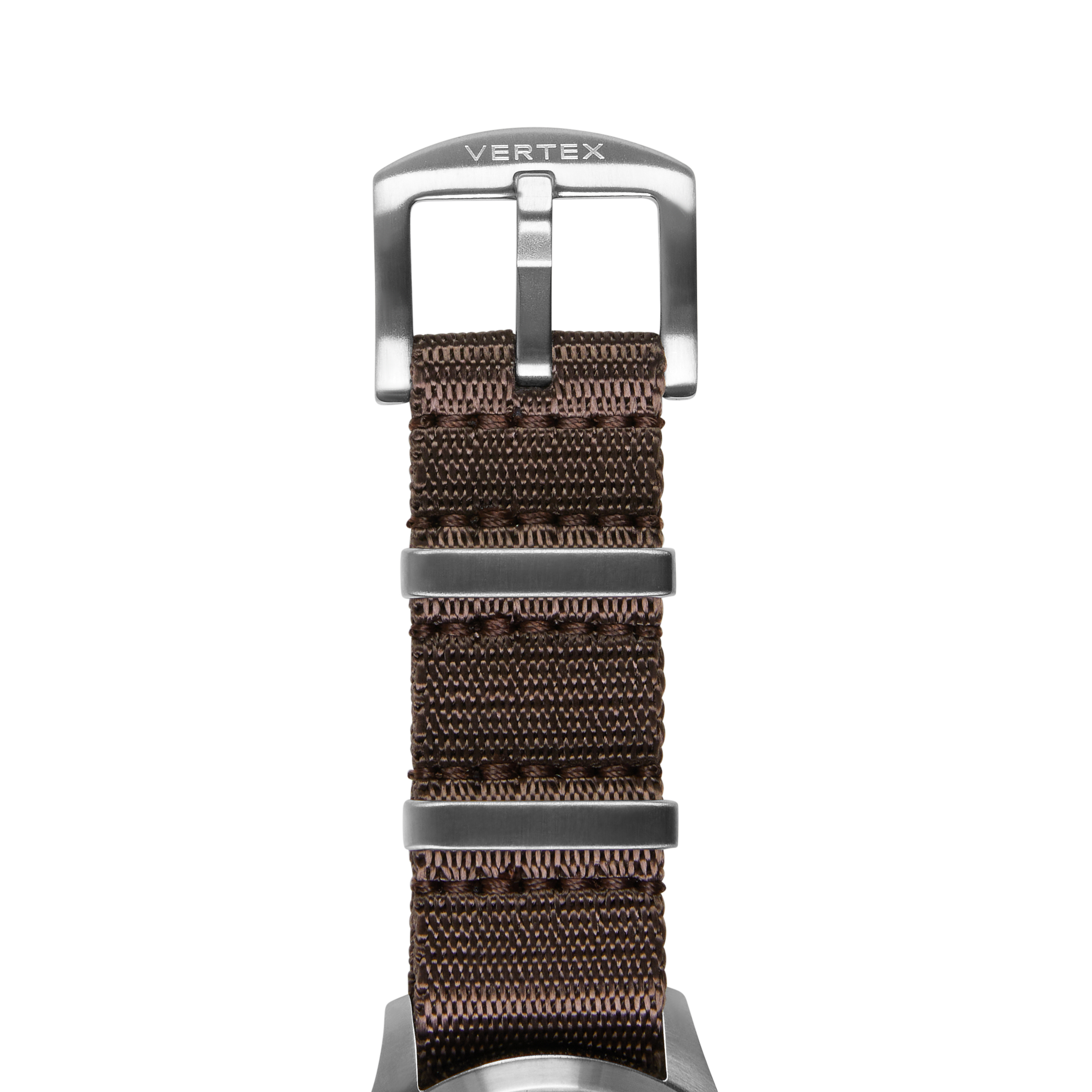 Dark Brown Fabric Watch Strap