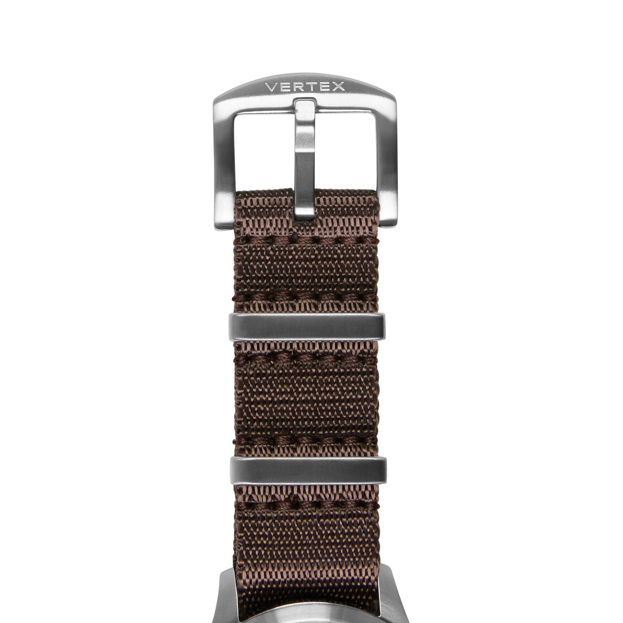 Dark Brown Fabric Watch Strap