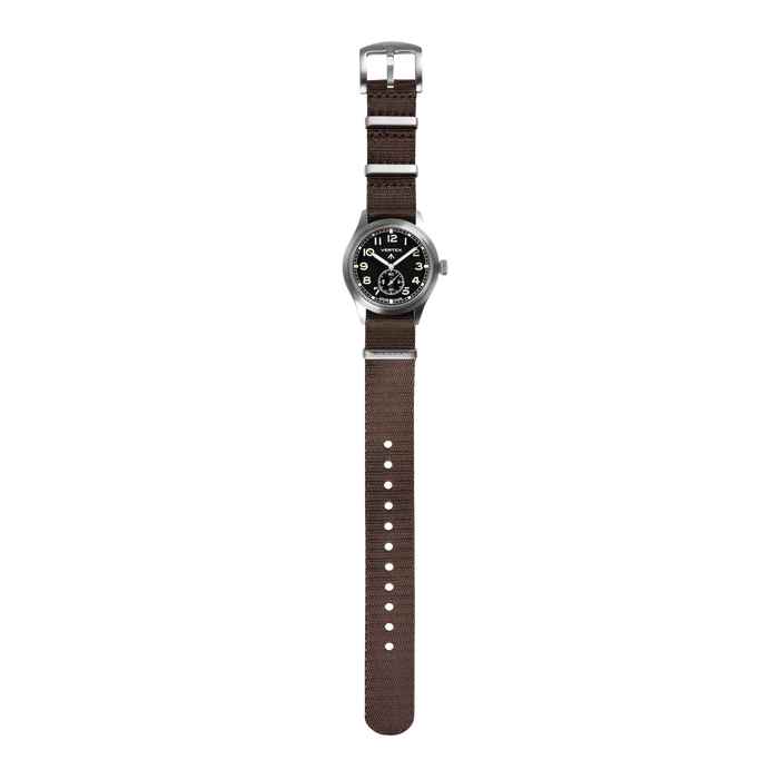 Dark Brown Fabric Watch Strap