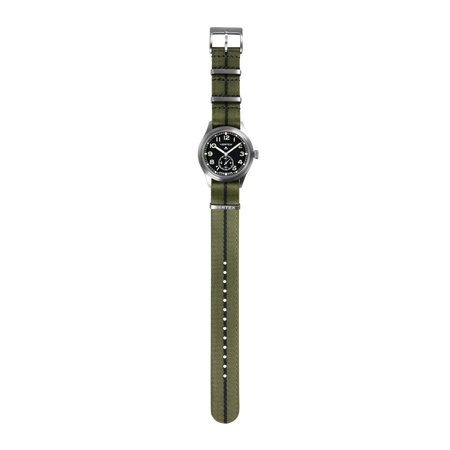 Army Green & Black Fabric Watch Strap