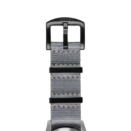 Grey DLC Fabric Watch Strap