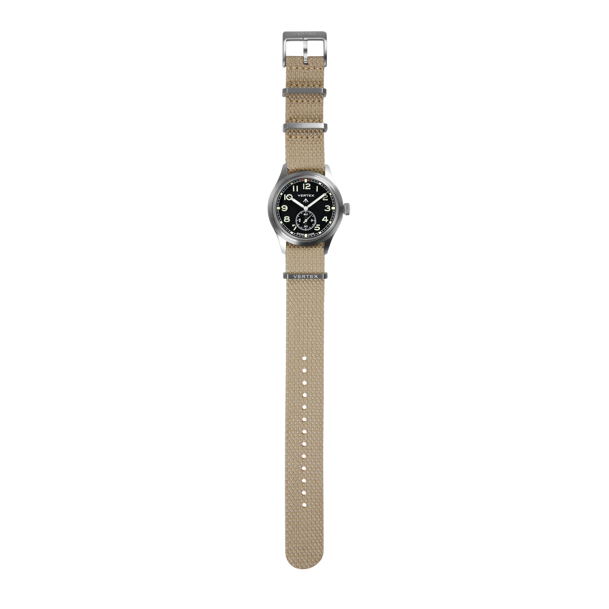 Sand Cotton Fabric Watch Strap 20mm