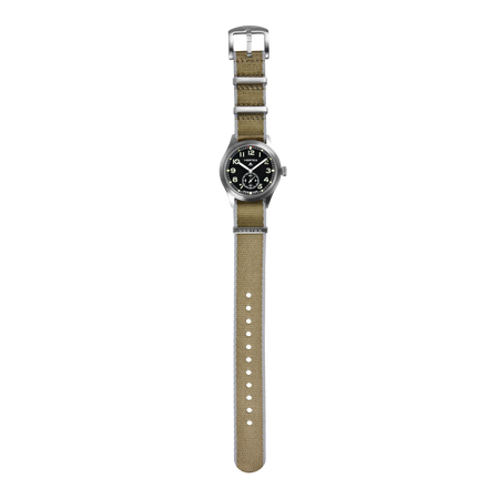 Khaki & Grey Fabric Watch Strap